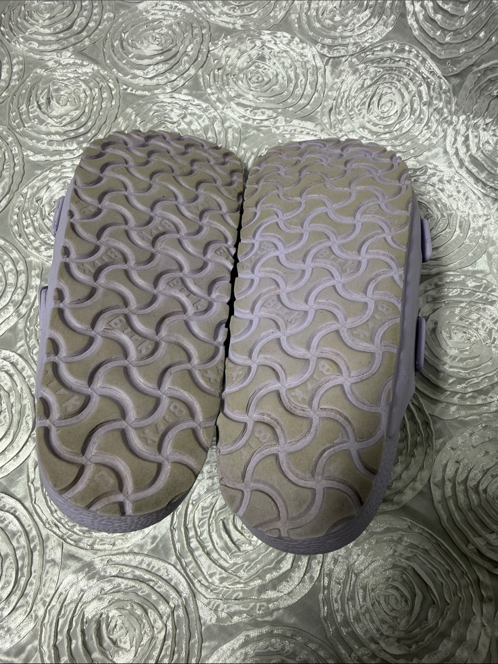 Birkenstock Two-Strap Slide Sandals in Light Lavender - Picture 6 of 16